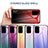 Silicone Frame Mirror Rainbow Gradient Case Cover LS1 for Samsung Galaxy S20 Plus
