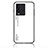 Silicone Frame Mirror Rainbow Gradient Case Cover LS1 for Vivo iQOO 10 5G White