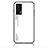 Silicone Frame Mirror Rainbow Gradient Case Cover LS1 for Vivo iQOO 7 India 5G White