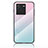 Silicone Frame Mirror Rainbow Gradient Case Cover LS1 for Vivo iQOO Neo6 SE 5G