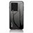 Silicone Frame Mirror Rainbow Gradient Case Cover LS1 for Vivo iQOO Neo7 5G Dark Gray