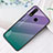 Silicone Frame Mirror Rainbow Gradient Case Cover LS1 for Vivo iQOO U3 4G