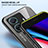 Silicone Frame Mirror Rainbow Gradient Case Cover LS1 for Vivo iQOO Z6 Pro 5G