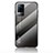 Silicone Frame Mirror Rainbow Gradient Case Cover LS1 for Vivo V21e 4G Dark Gray