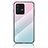 Silicone Frame Mirror Rainbow Gradient Case Cover LS1 for Vivo V23 5G