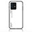 Silicone Frame Mirror Rainbow Gradient Case Cover LS1 for Vivo V23 5G White