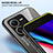 Silicone Frame Mirror Rainbow Gradient Case Cover LS1 for Vivo V25 5G