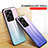 Silicone Frame Mirror Rainbow Gradient Case Cover LS1 for Vivo V25e