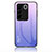 Silicone Frame Mirror Rainbow Gradient Case Cover LS1 for Vivo V27 5G