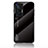 Silicone Frame Mirror Rainbow Gradient Case Cover LS1 for Vivo X70 Pro 5G Black