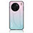 Silicone Frame Mirror Rainbow Gradient Case Cover LS1 for Vivo X90 5G