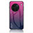 Silicone Frame Mirror Rainbow Gradient Case Cover LS1 for Vivo X90 Pro+ Plus 5G Hot Pink