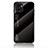 Silicone Frame Mirror Rainbow Gradient Case Cover LS1 for Vivo Y01 Black