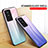 Silicone Frame Mirror Rainbow Gradient Case Cover LS1 for Vivo Y02