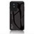 Silicone Frame Mirror Rainbow Gradient Case Cover LS1 for Vivo Y02 Black