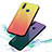 Silicone Frame Mirror Rainbow Gradient Case Cover LS1 for Vivo Y11