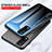 Silicone Frame Mirror Rainbow Gradient Case Cover LS1 for Vivo Y12A