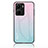 Silicone Frame Mirror Rainbow Gradient Case Cover LS1 for Vivo Y16