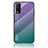 Silicone Frame Mirror Rainbow Gradient Case Cover LS1 for Vivo Y20a