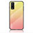 Silicone Frame Mirror Rainbow Gradient Case Cover LS1 for Vivo Y20s G Yellow