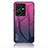 Silicone Frame Mirror Rainbow Gradient Case Cover LS1 for Vivo Y22