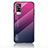 Silicone Frame Mirror Rainbow Gradient Case Cover LS1 for Vivo Y31 (2021)