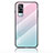 Silicone Frame Mirror Rainbow Gradient Case Cover LS1 for Vivo Y31 (2021)