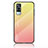 Silicone Frame Mirror Rainbow Gradient Case Cover LS1 for Vivo Y31 (2021) Yellow