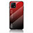 Silicone Frame Mirror Rainbow Gradient Case Cover LS1 for Vivo Y31s 5G Red