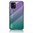 Silicone Frame Mirror Rainbow Gradient Case Cover LS1 for Vivo Y32t