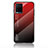 Silicone Frame Mirror Rainbow Gradient Case Cover LS1 for Vivo Y33s Red