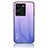 Silicone Frame Mirror Rainbow Gradient Case Cover LS1 for Vivo Y35 4G