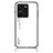 Silicone Frame Mirror Rainbow Gradient Case Cover LS1 for Vivo Y35 4G White