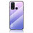 Silicone Frame Mirror Rainbow Gradient Case Cover LS1 for Vivo Y50 Clove Purple