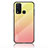 Silicone Frame Mirror Rainbow Gradient Case Cover LS1 for Vivo Y50 Yellow