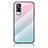Silicone Frame Mirror Rainbow Gradient Case Cover LS1 for Vivo Y53s NFC