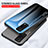 Silicone Frame Mirror Rainbow Gradient Case Cover LS1 for Vivo Y72 5G