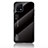 Silicone Frame Mirror Rainbow Gradient Case Cover LS1 for Vivo Y72 India Black