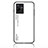 Silicone Frame Mirror Rainbow Gradient Case Cover LS1 for Vivo Y73t White