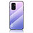 Silicone Frame Mirror Rainbow Gradient Case Cover LS1 for Vivo Y75 4G Clove Purple