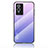 Silicone Frame Mirror Rainbow Gradient Case Cover LS1 for Vivo Y76 5G Clove Purple