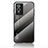 Silicone Frame Mirror Rainbow Gradient Case Cover LS1 for Vivo Y76 5G Dark Gray