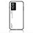 Silicone Frame Mirror Rainbow Gradient Case Cover LS1 for Vivo Y76 5G White