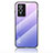 Silicone Frame Mirror Rainbow Gradient Case Cover LS1 for Vivo Y76s 5G Clove Purple