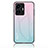 Silicone Frame Mirror Rainbow Gradient Case Cover LS1 for Vivo Y77 5G