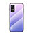 Silicone Frame Mirror Rainbow Gradient Case Cover LS1 for Xiaomi Civi 1S 5G Clove Purple