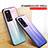 Silicone Frame Mirror Rainbow Gradient Case Cover LS1 for Xiaomi Civi 2 5G