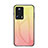 Silicone Frame Mirror Rainbow Gradient Case Cover LS1 for Xiaomi Civi 2 5G Yellow