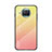 Silicone Frame Mirror Rainbow Gradient Case Cover LS1 for Xiaomi Mi 10i 5G Yellow