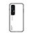 Silicone Frame Mirror Rainbow Gradient Case Cover LS1 for Xiaomi Mi 10S 5G White